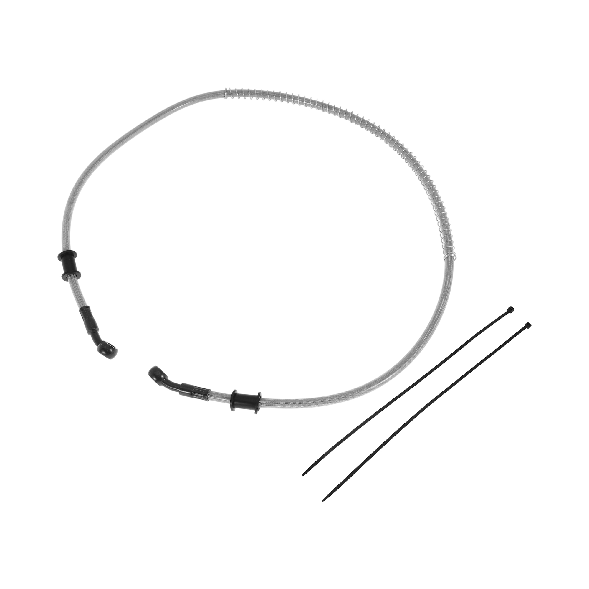 Brake Line Motorcycle - UXCELL 100 cm Motorrad-Bremskupplungsölschlauchleitung, silberfarben