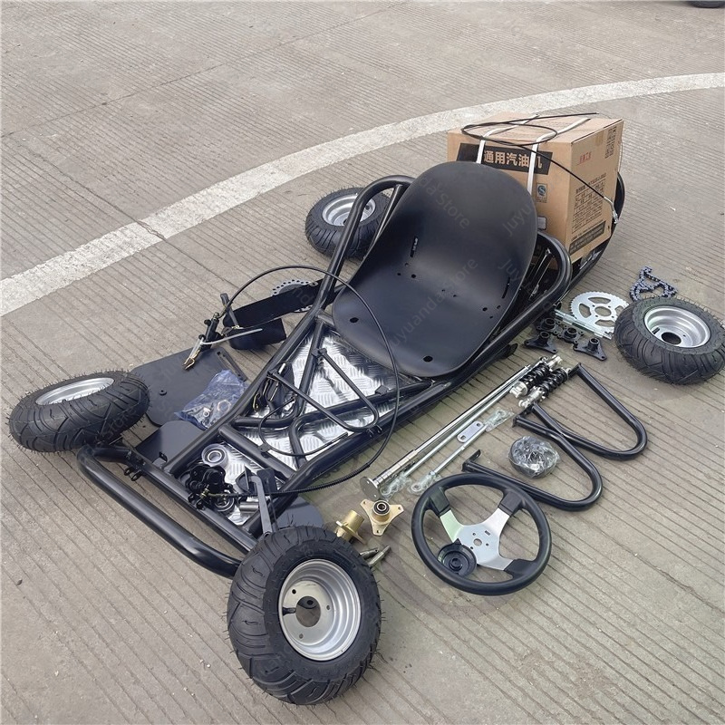 Brake Disc Motorcycle - 168CC Modifiziertes Vierrad-Motorrad-Driftkart, Komplettes Rahmenset mit