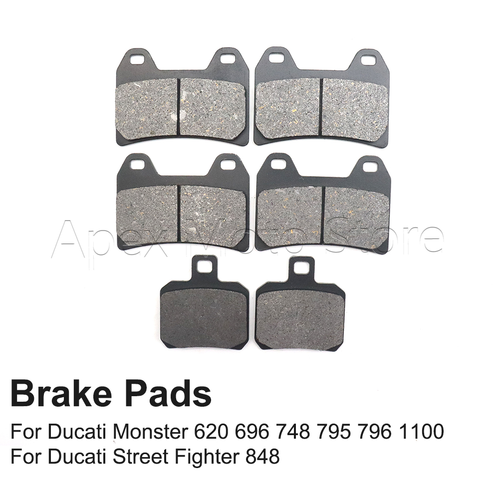 Motorcycle Brake Pads - Motorradzubehör Bremsbeläge vorne und hinten für