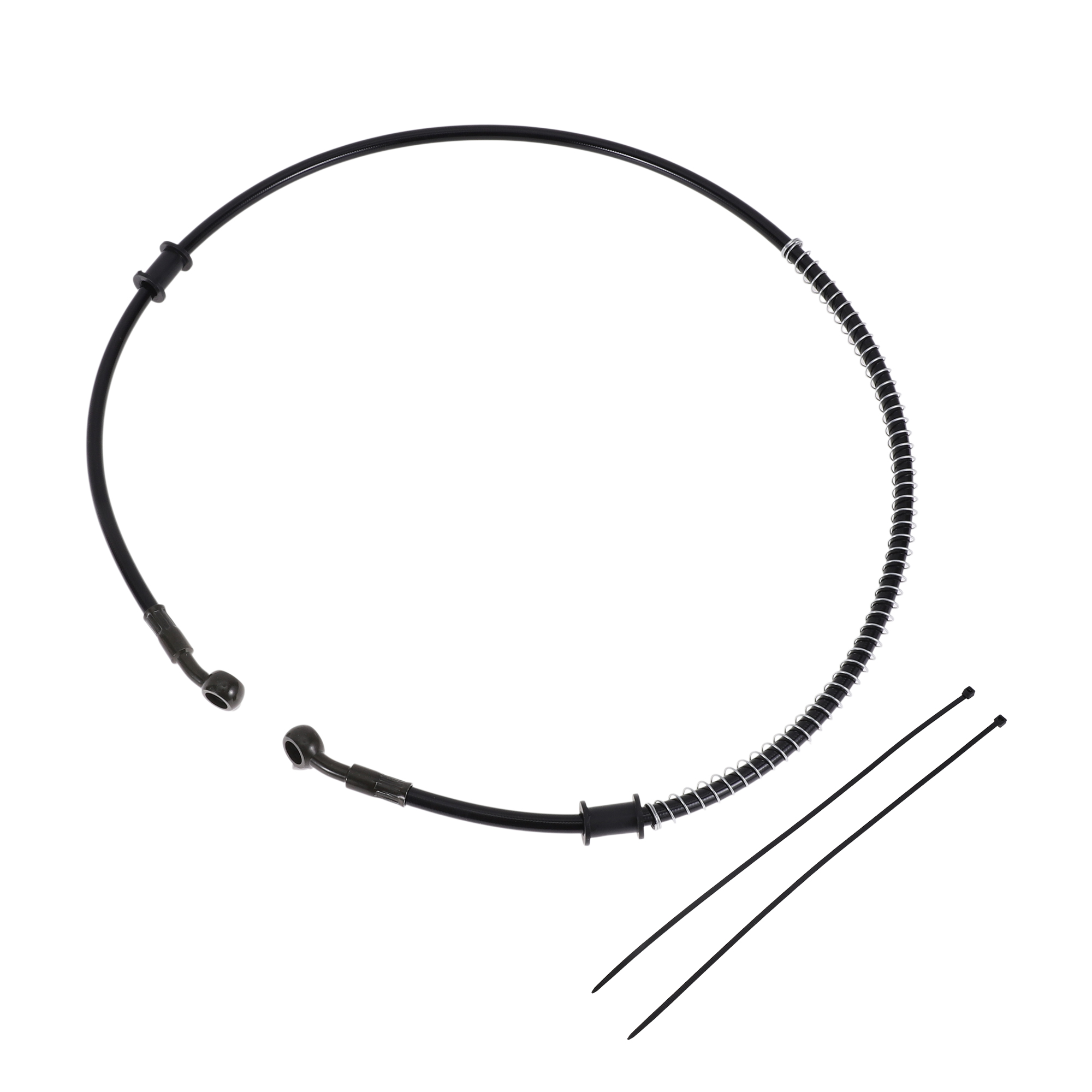 Brake Line Motorcycle - UXCELL 100 cm Motorrad Bremskupplungsölschlauchleitung Schwarz