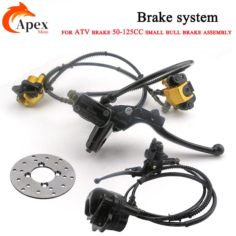 Brake Disc Motorcycle - 1 Set Motorrad-Vorderrad-Scheibenbremsen-Kit Hydraulisches Bremssystem für