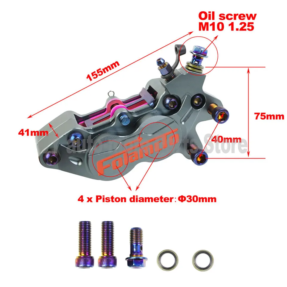 CNC-Aluminiumlegierung Motorra – Brake Caliper Bewertung und Preis