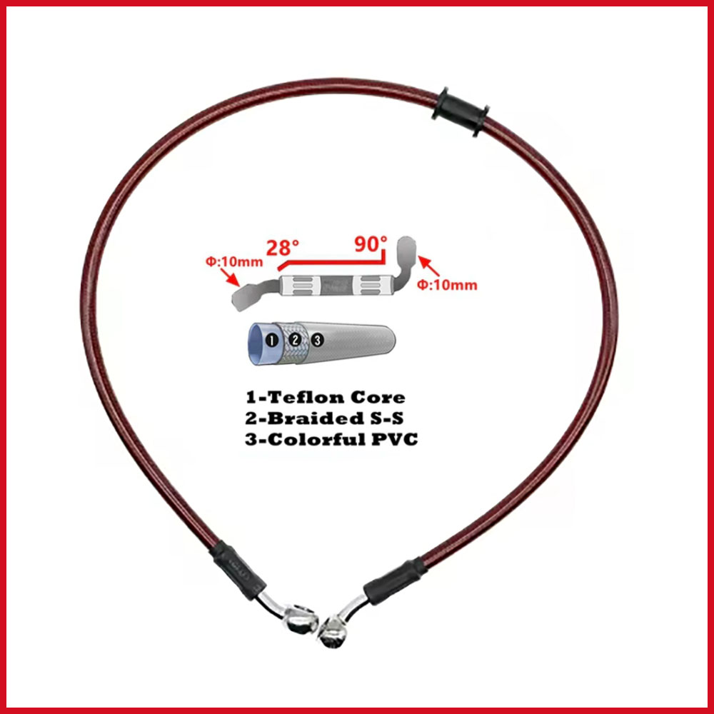 28–90 Grad 10 mm Banjo 300 mm  – Motorcycle Brake Cable Bewertung und Preis