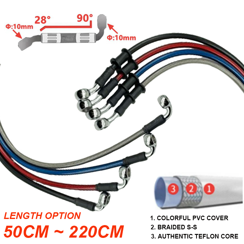 Silber 30 cm bis 220 cm 28 ° - – Motorcycle Brake Cable Bewertung und Preis