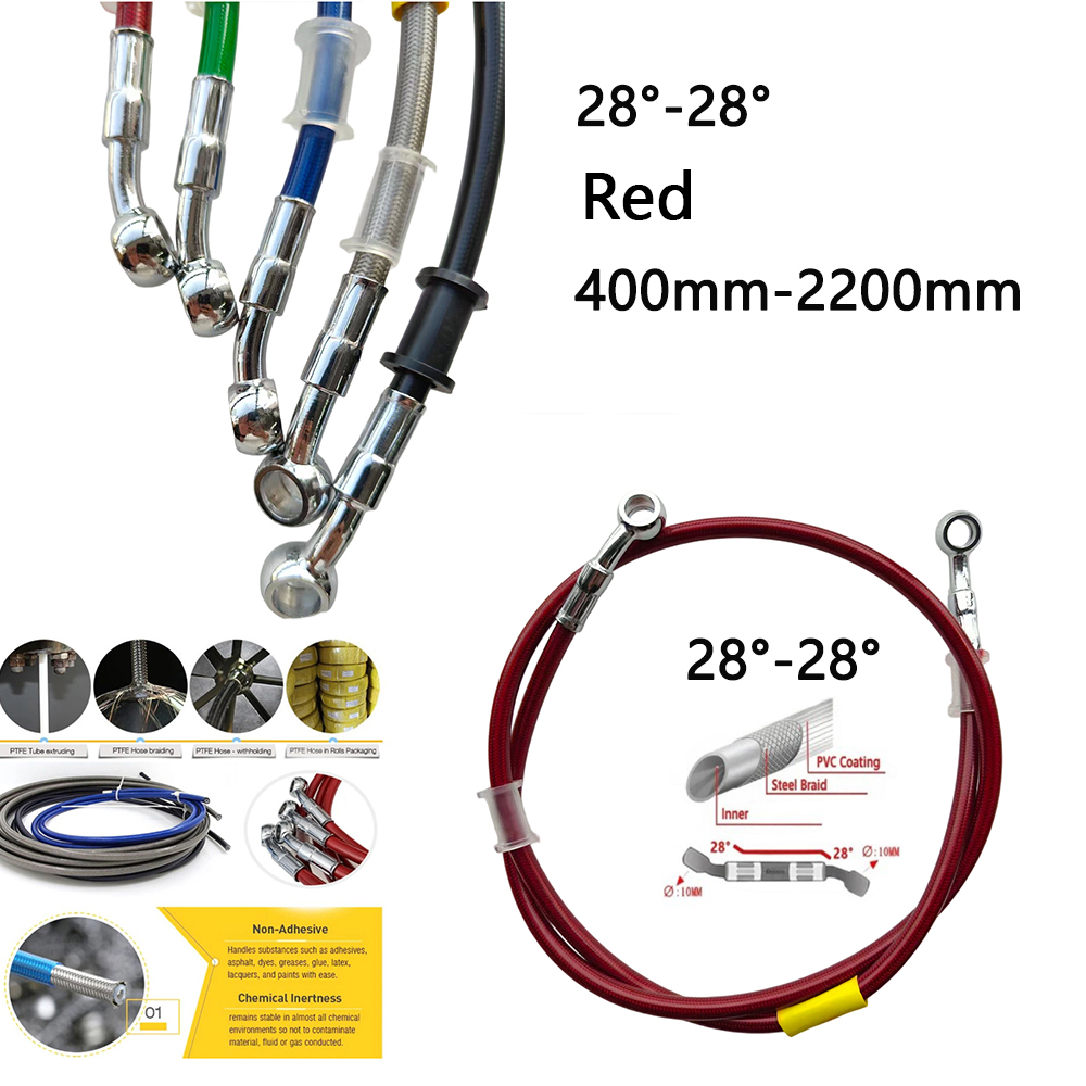 28-28 Roter universeller hydra – Motorcycle Brake Cable Bewertung und Preis